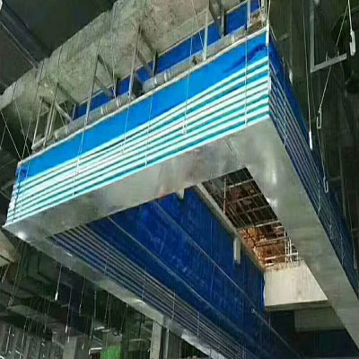 無機布卷簾形成